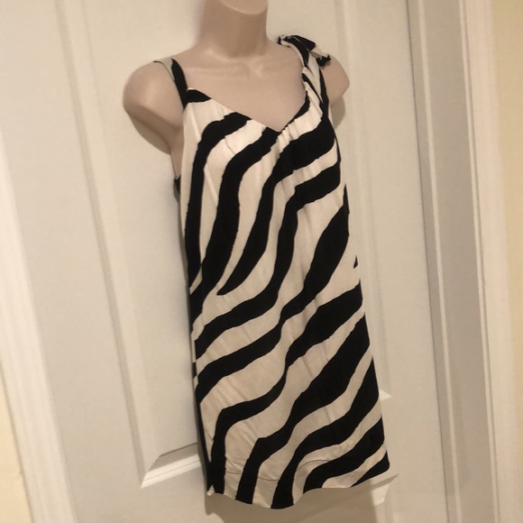 NWT WHBM zebra print silk tank Sz SMALL - Picture 3 of 6